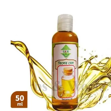 H&W Natural Sesame Oil (তিলের তেল) – 50 ml