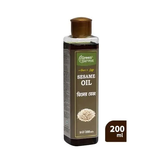 Green Harvest Pure & Safe Sesame Oil (তিলের তেল) – 200 ml