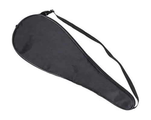 Portable Single Shoulder Badminton / Tennis Racket Cover Bag (Black)