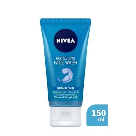 NIVEA Refreshing Face Wash for Normal Skin with Vitamin E & Hydra IQ – 150 ml