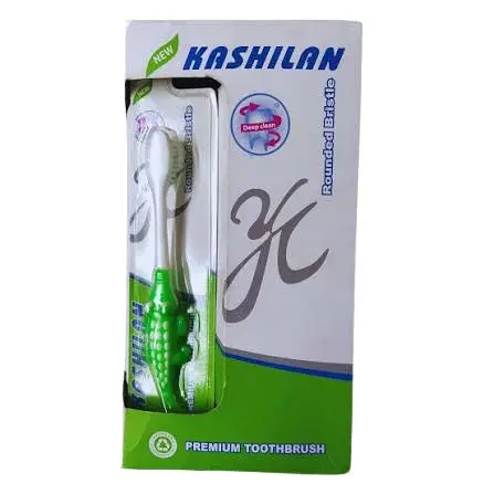 Kashilan Kids Premium Crocodile Toothbrush (Green)