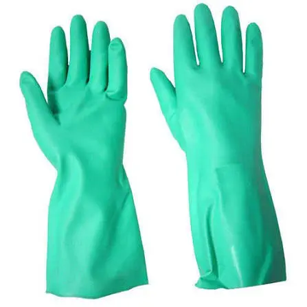 Heavy Duty Rubber Hand Gloves (Green)