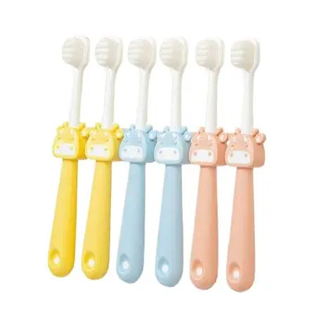 Cute Cartoon Animal Soft Bristles Baby & Kids Toothbrush Set – Multi-Color