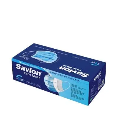 Savlon 3 Layered Protective Face Mask Box