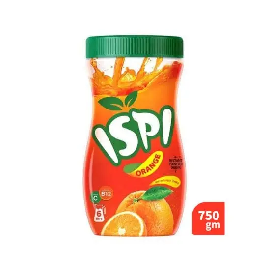 ISPI Instant Powder Drink – Orange Flavor (750 gm Jar)
