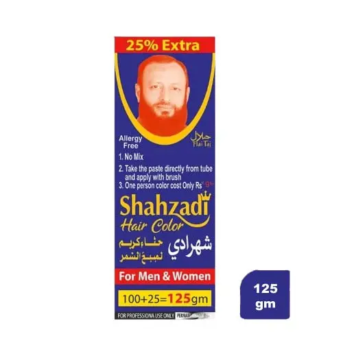 Shahzadi Hair Color Paste Tube (For Men & Women)