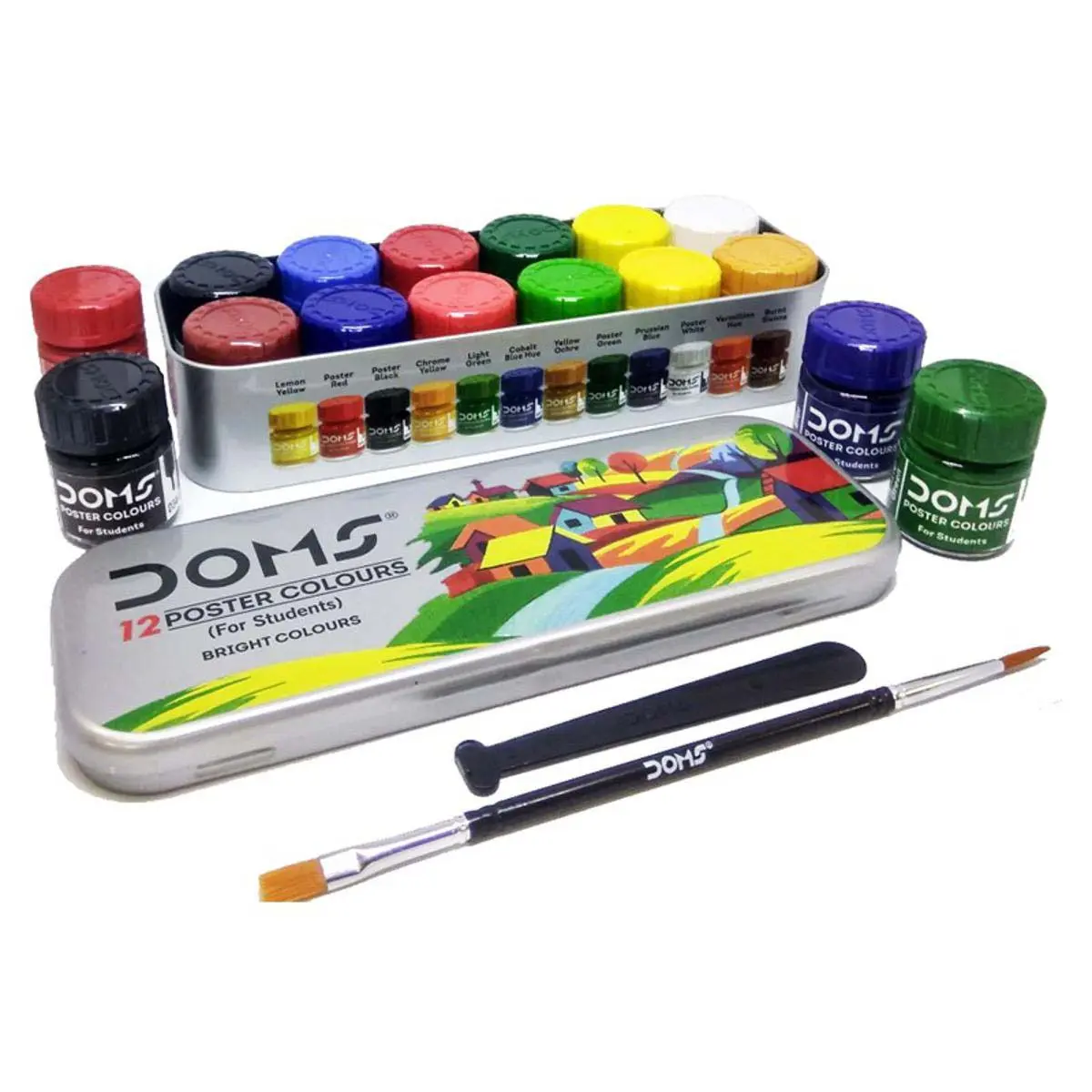 DOMS Poster Colours (12 Shades for Students)