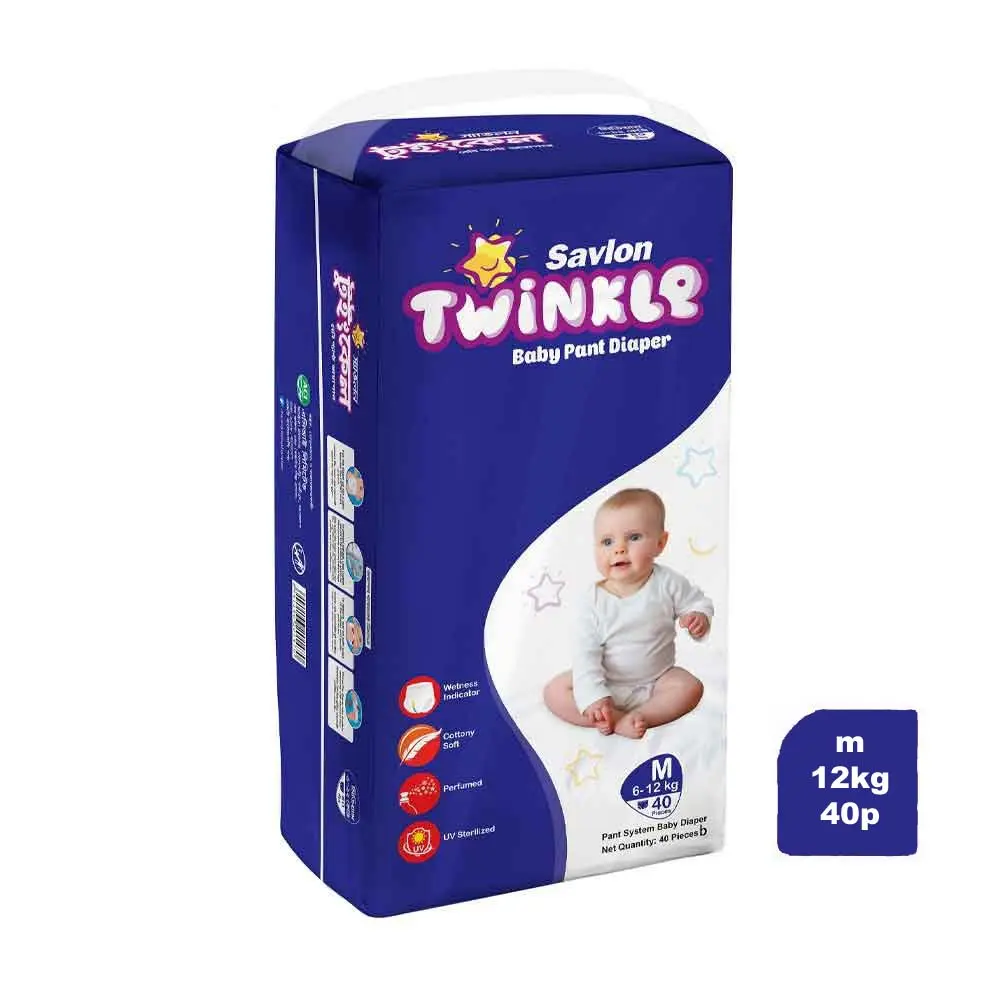 Savlon Twinkle Baby Pant Diaper (Medium)