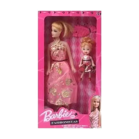 Barbie Fashionistas Mother and Baby Doll Play Set with Accessories