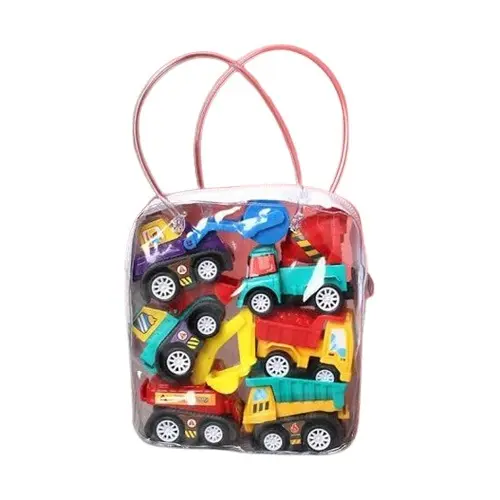Mini Construction Pullback Toy Car Set for Kids – 6 Pcs Pack