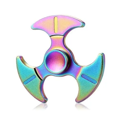 Rainbow Metallic Hand Fidget Spinner