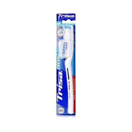 Trisa Fresh Medium Toothbrush with Travel Box (Swiss Made)