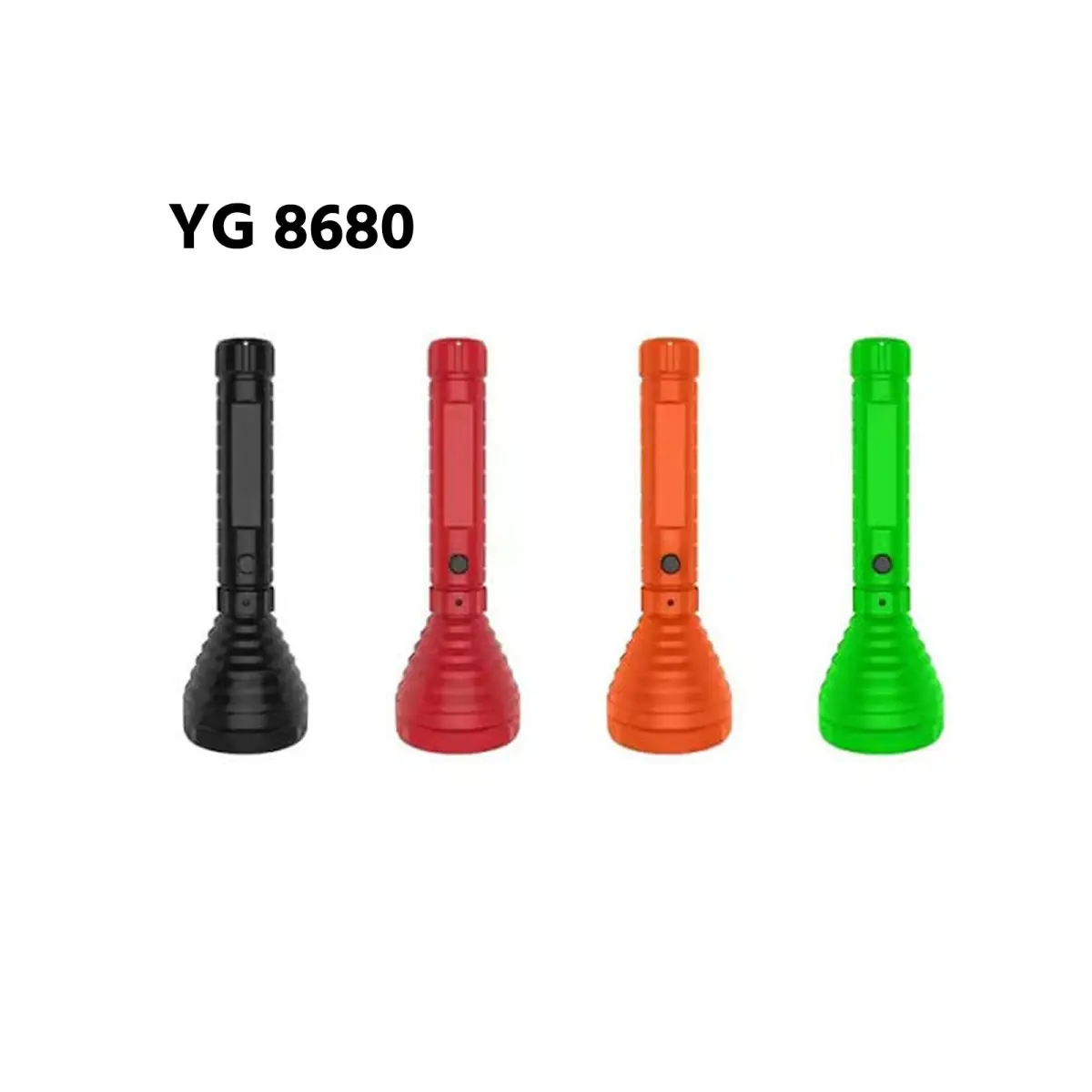YG 8680 Rechargeable LED Flashlight / Torch (Multicolor)