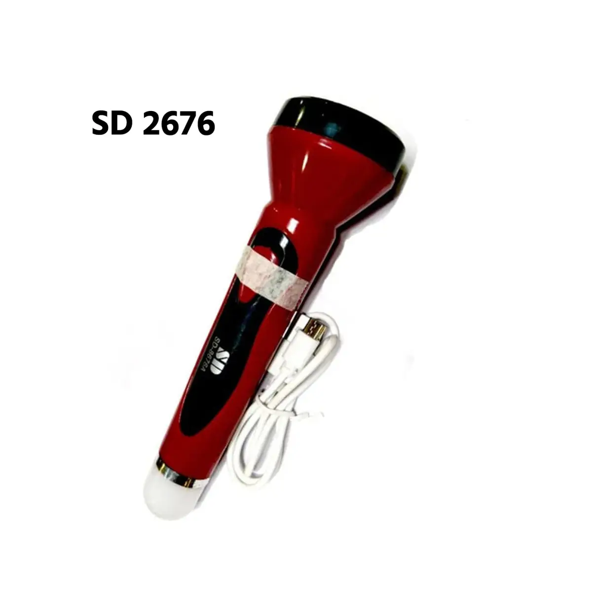 SD 2676 Dual Light Source Rechargeable LED Flashlight