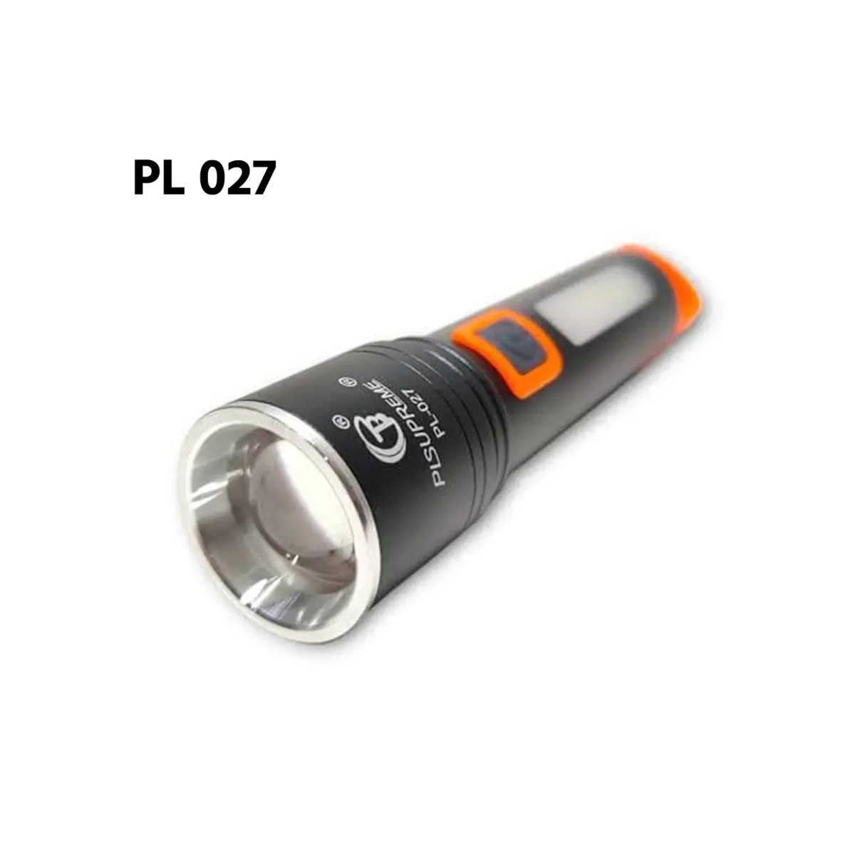 PLSUPREME PL-027 Rechargeable LED Flashlight with Side COB Light