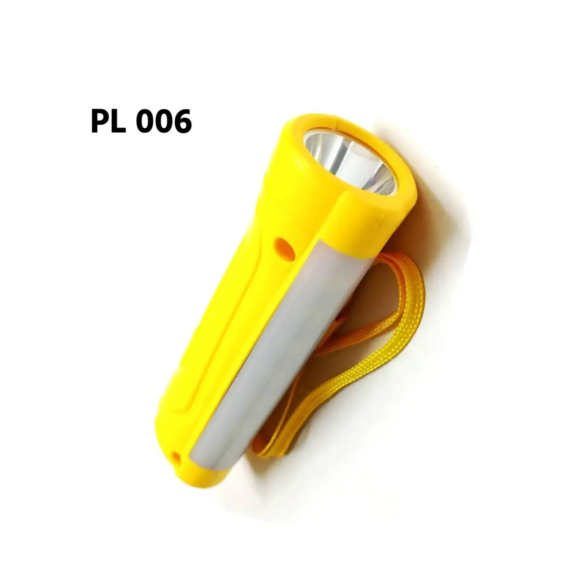 PL 006 Compact Rechargeable LED Flashlight with Side Light & Strap