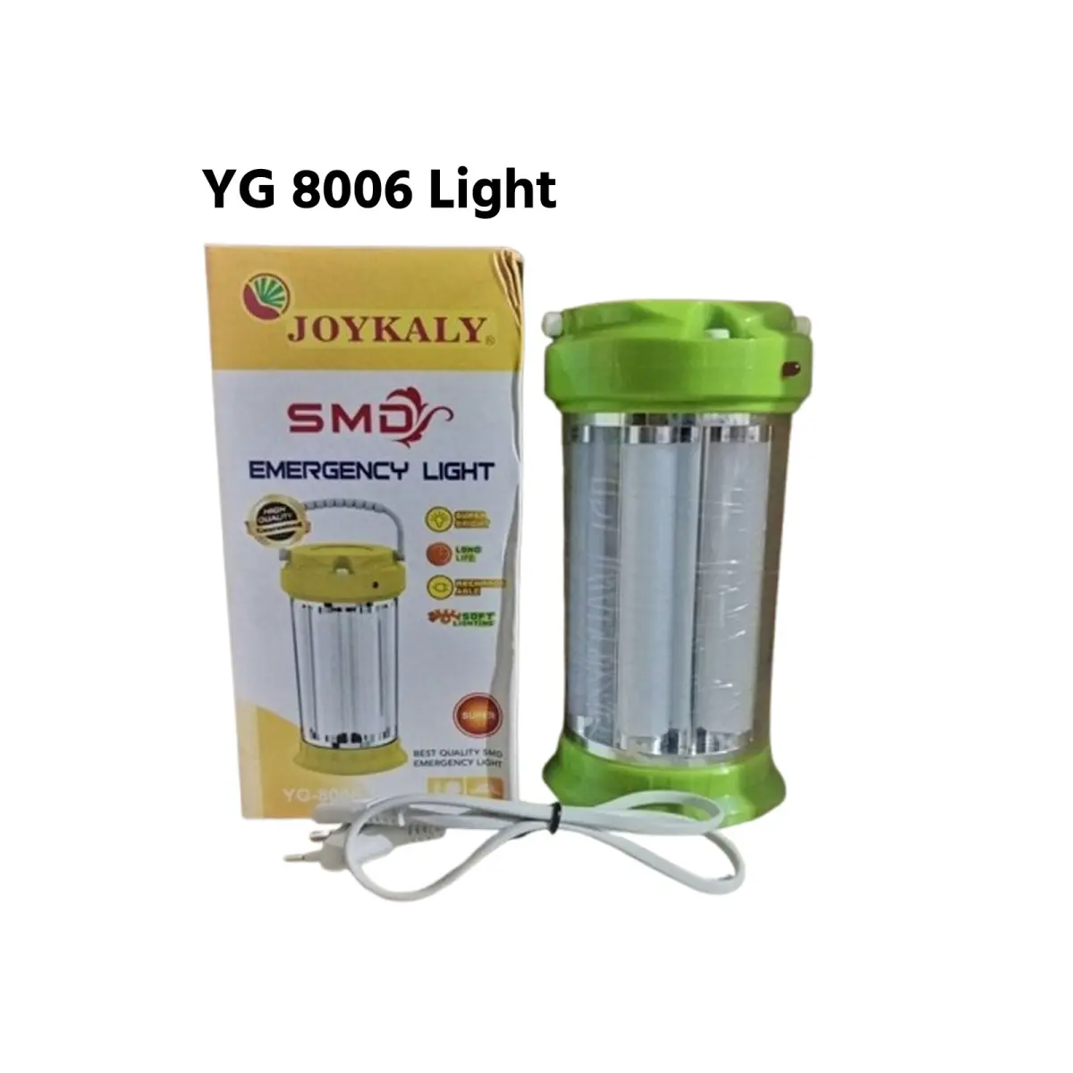 Joykaly YG-8006 SMD Rechargeable Emergency Lantern Light with Cable