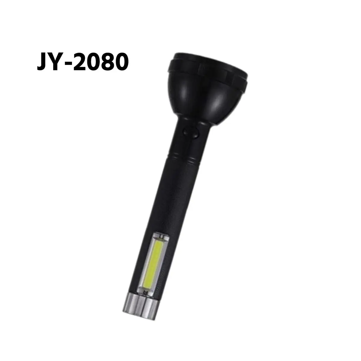 jy-2080-rechargeable-led-flashlight-with-cob-side-light