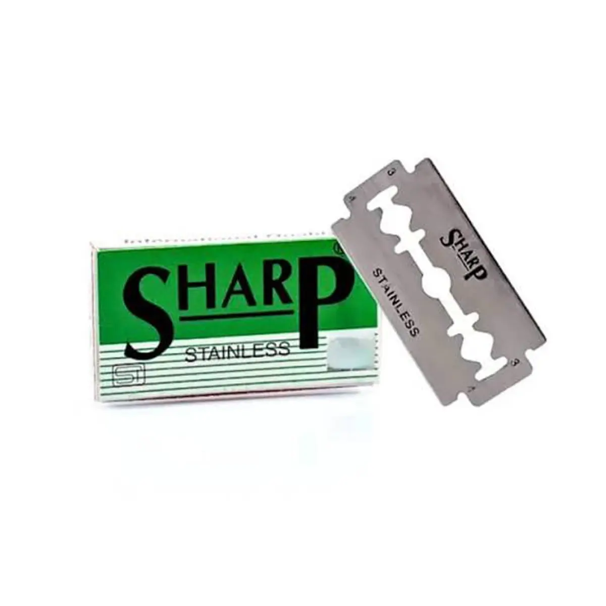 SHARP Stainless Steel Shaving Razor Blades Pack