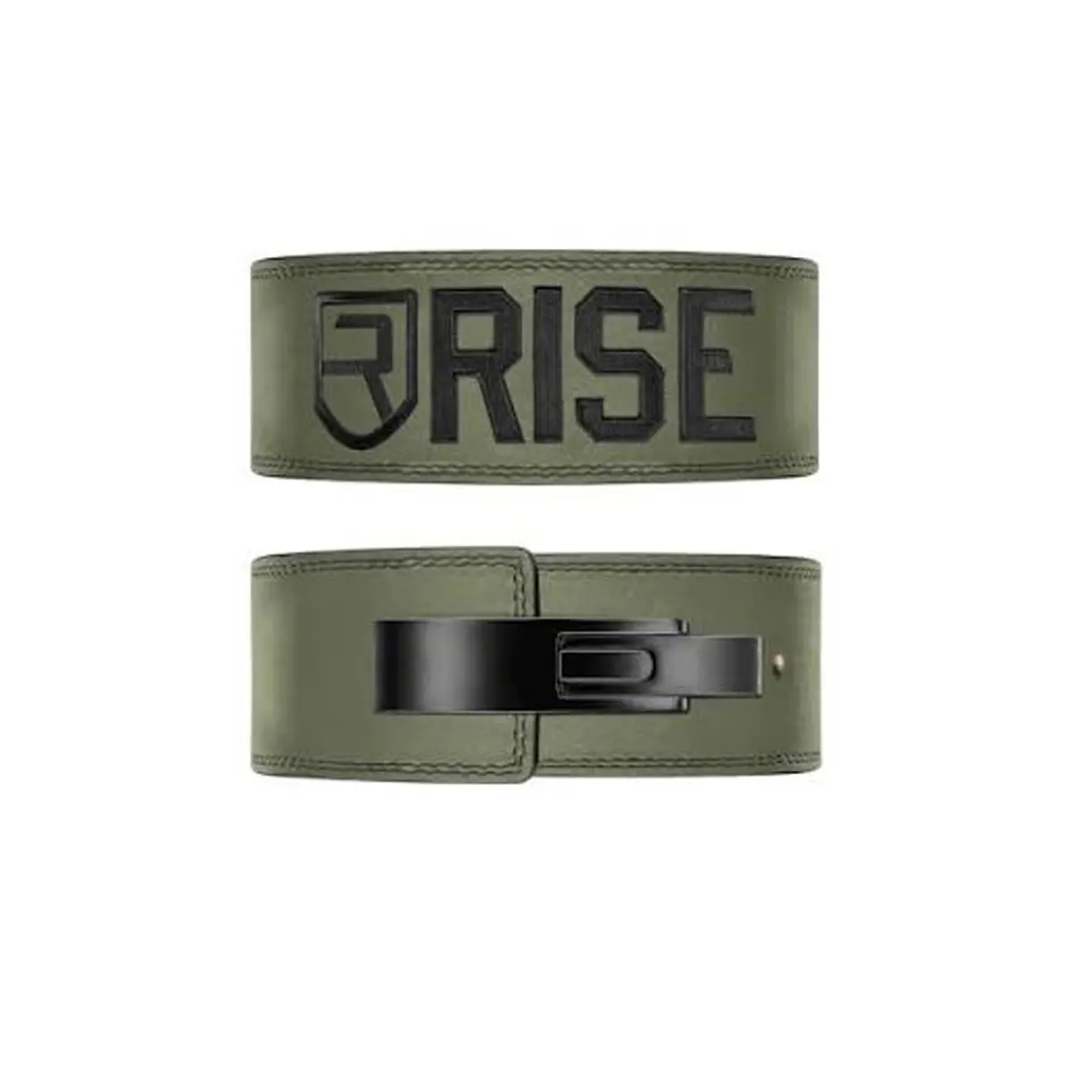 RISE Olive Green Weightlifting Lever Belt / Fitness Powerlifting Belt