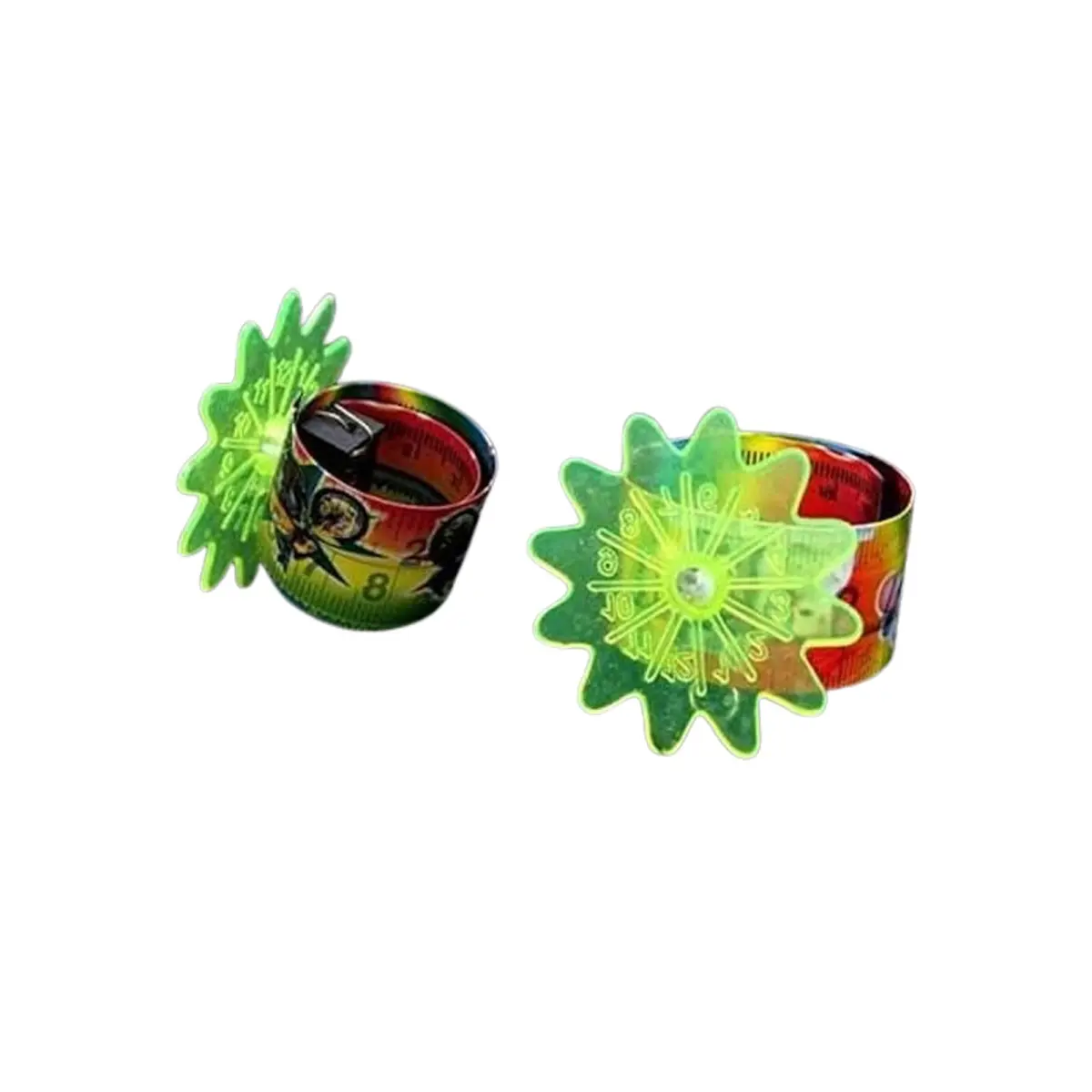 Kids Slap Band Toy with Rotating Flower / Spinner Slap Bracelet