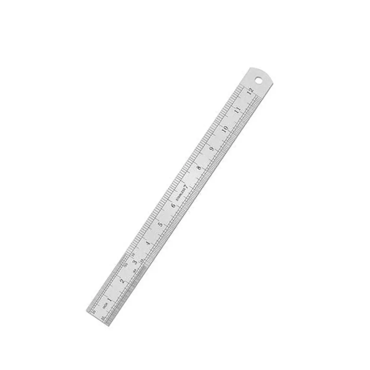 Stainless Steel 12 Inch (30 cm) Straight Ruler Metal Scale