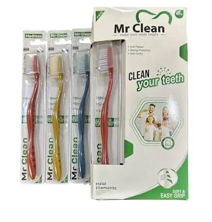 Mr Clean Soft & Easy Grip Toothbrush Family Pack / Combo