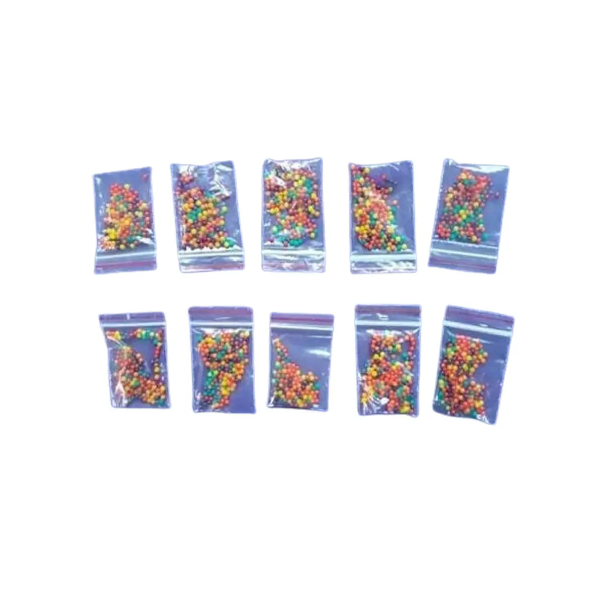 Mini Pack Water Gel Beads (10 Pcs Mini Zip Pack)