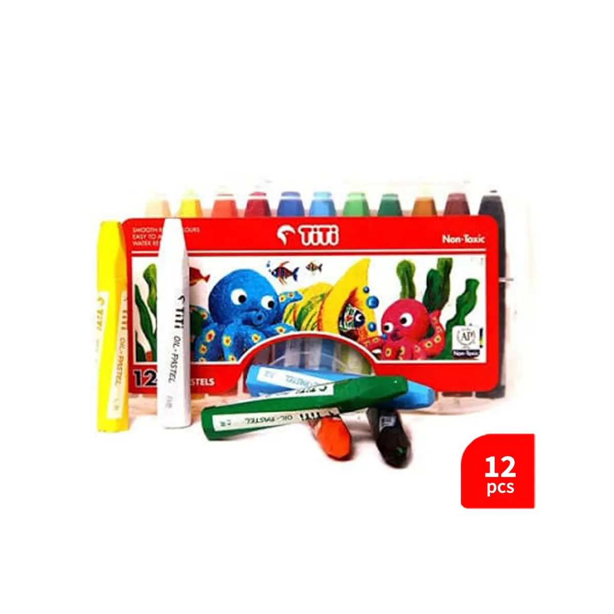 TiTi Non-Toxic Oil Pastels Set 12p