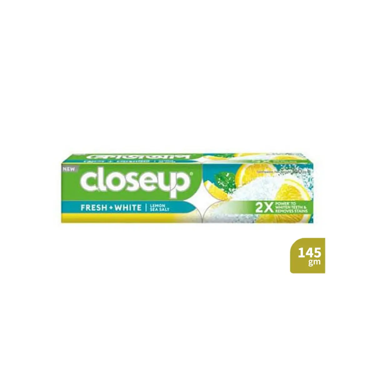 Closeup Fresh + White Lemon Sea Salt Toothpaste 145g
